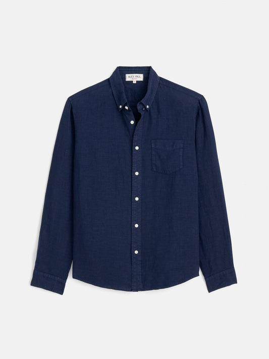 Alex Mill Mill Shirt in Linen Navy