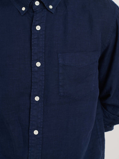 Alex Mill Mill Shirt in Linen Navy