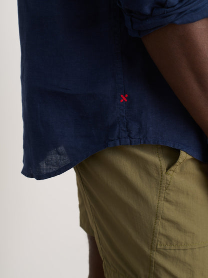 Alex Mill Mill Shirt in Linen Navy