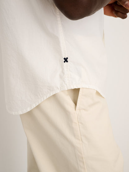 Alex Mill Short Sleeve Mill Shirt in Cotton White