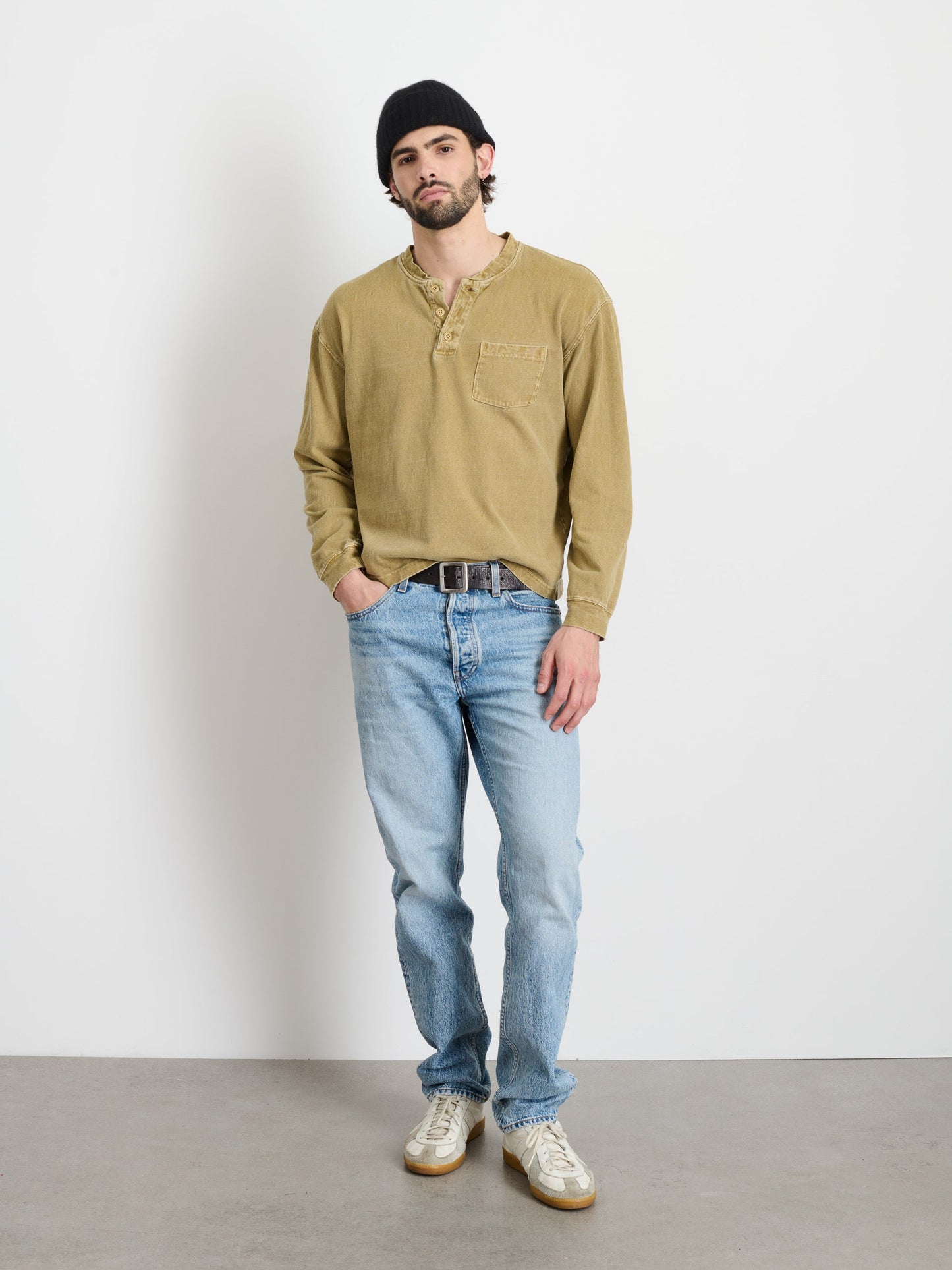 Alex Mill Alan Henley In Heavyweight Cotton Khaki