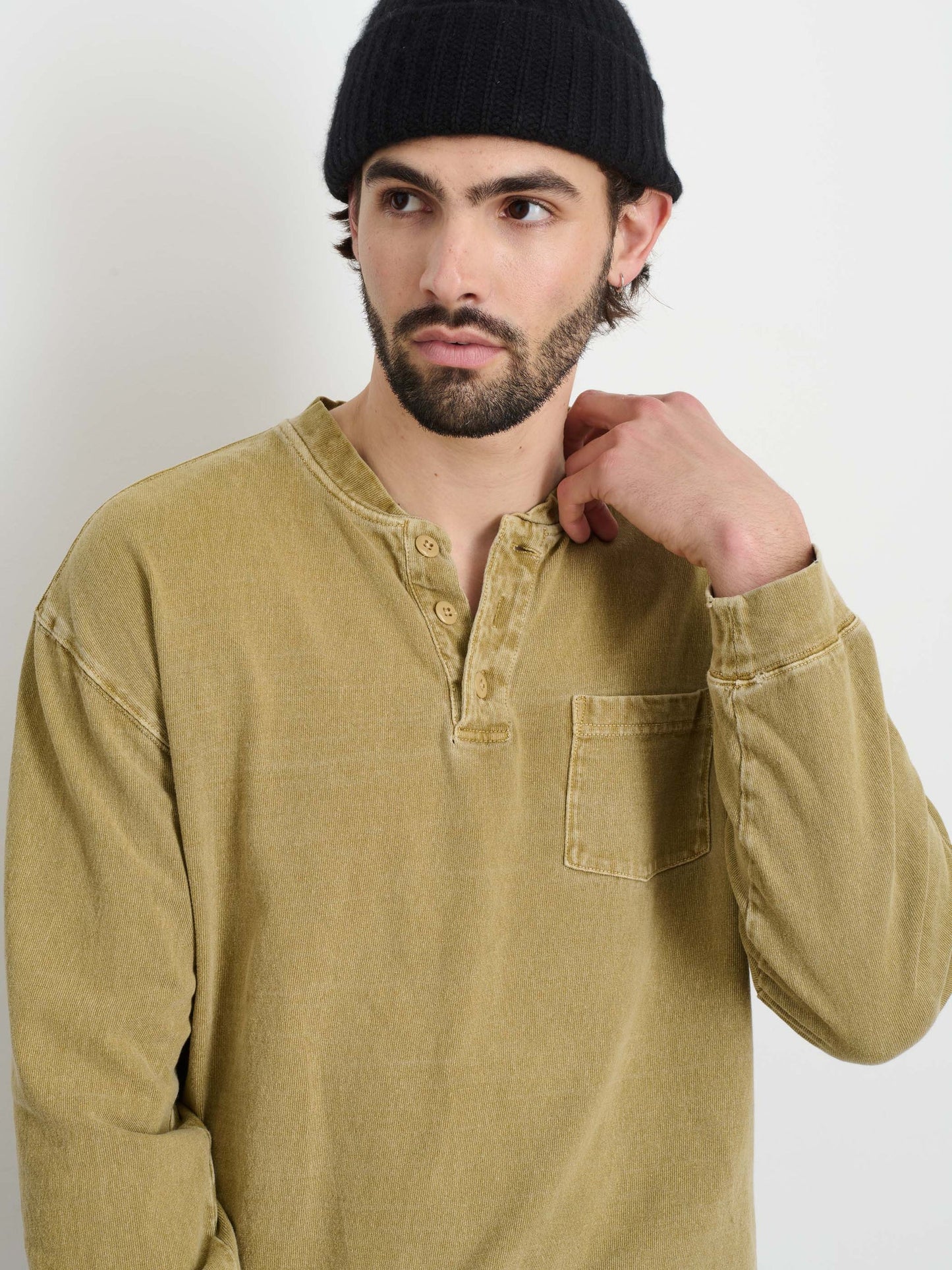 Alex Mill Alan Henley In Heavyweight Cotton Khaki