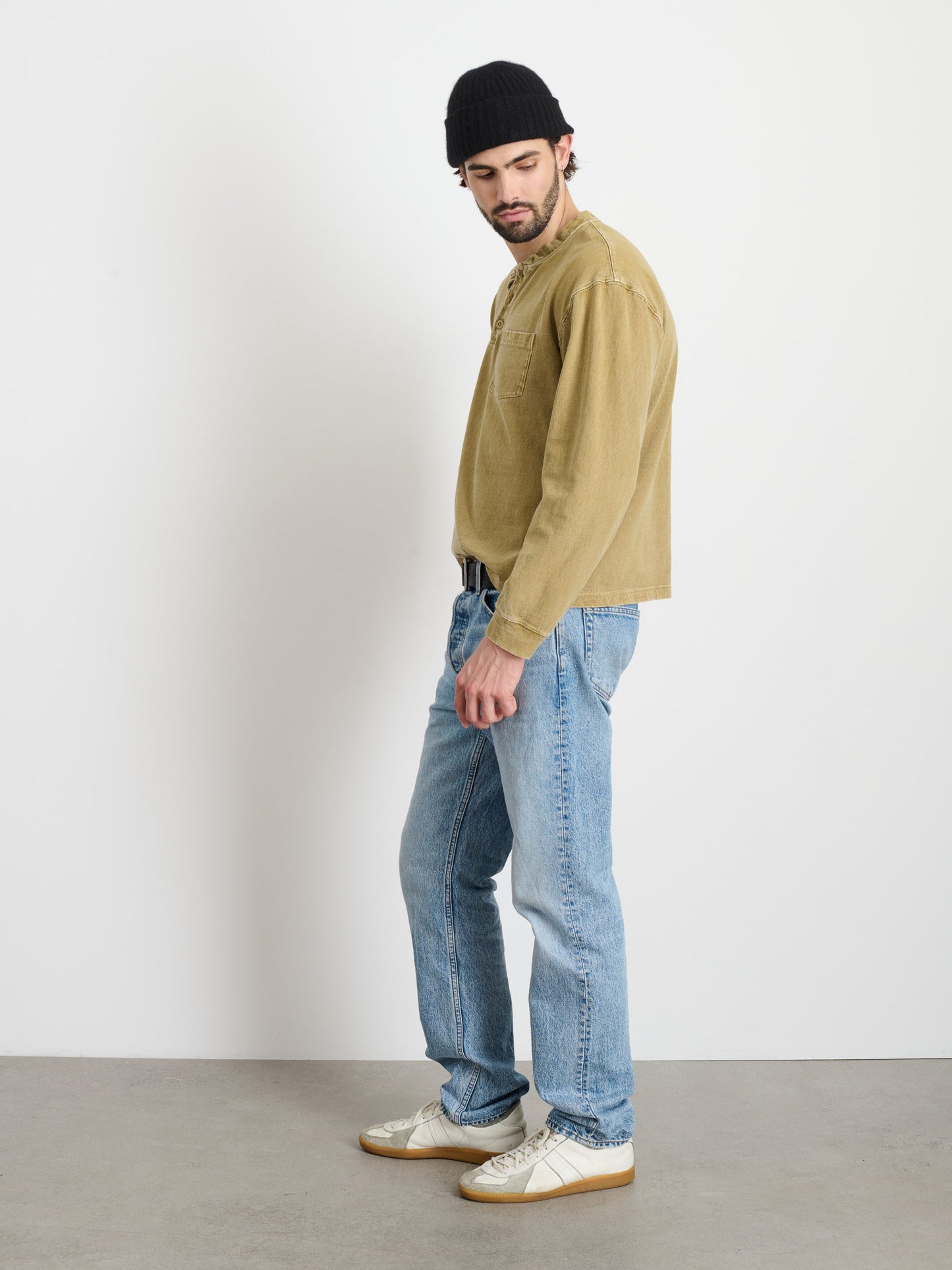 Alex Mill Alan Henley In Heavyweight Cotton Khaki