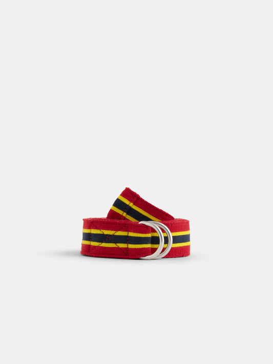 Alex Mill Stripe Web Belt Red/Yellow/Blue