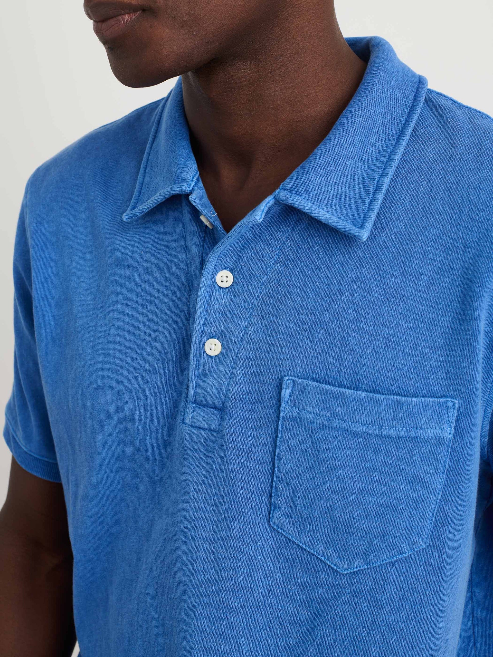 Alex Mill Vintage Wash Polo Washed Cobalt