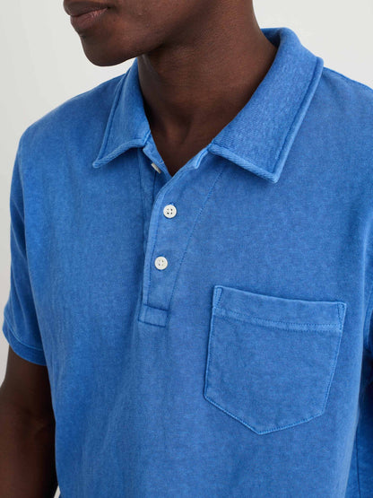 Alex Mill Vintage Wash Polo Washed Cobalt