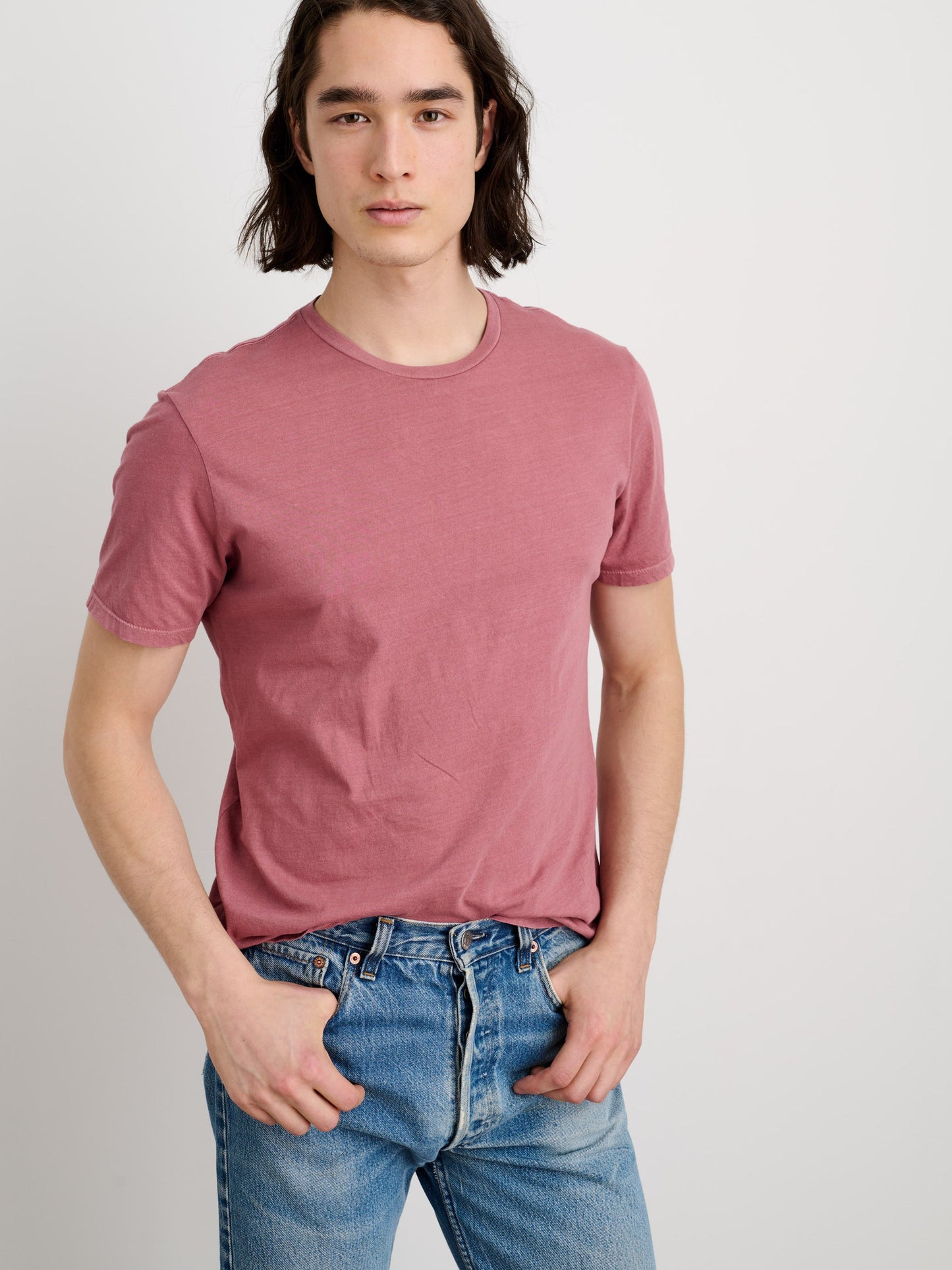 Alex Mill Lightweight Mercer Tee Currant
