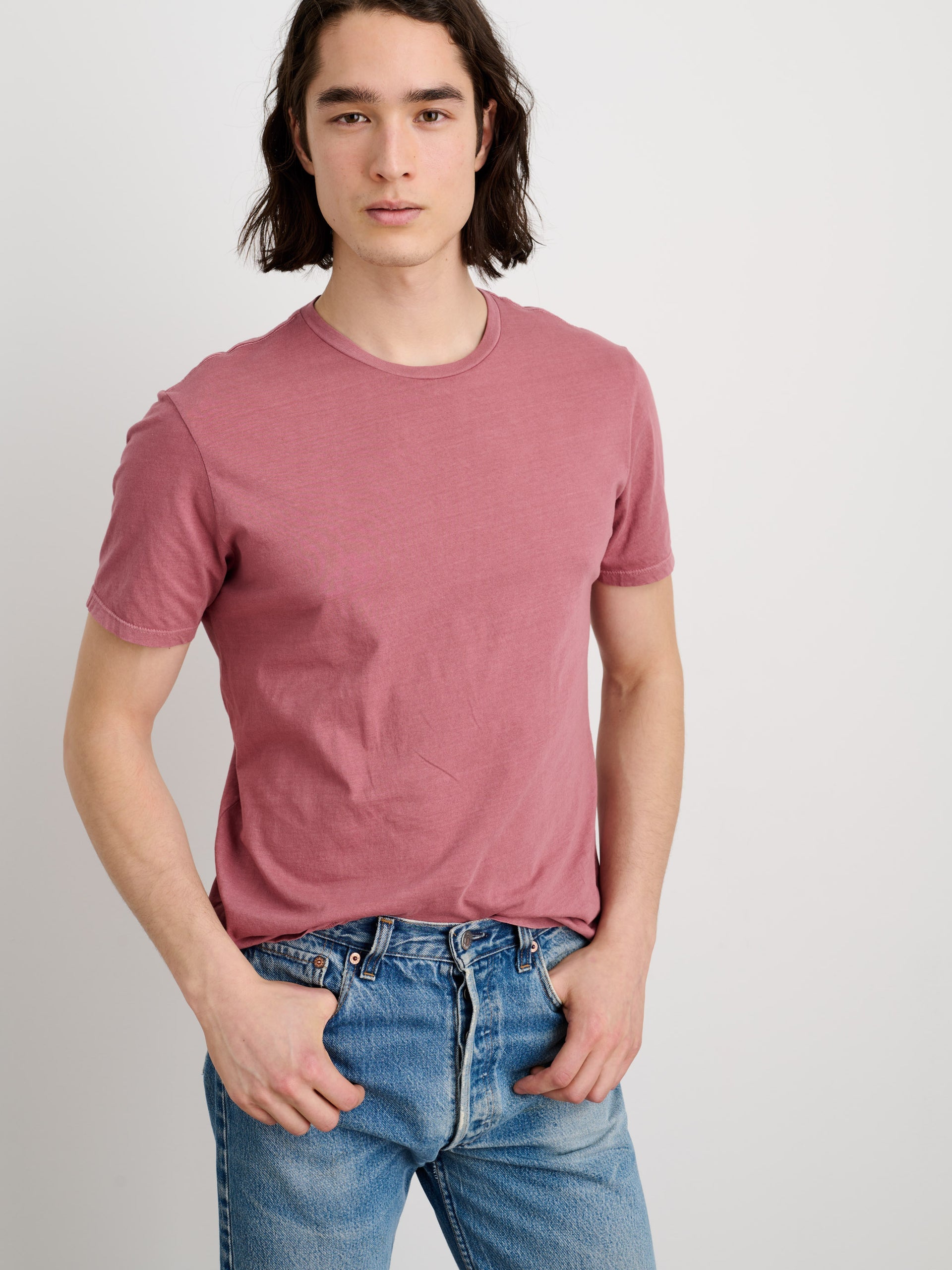 Alex Mill Lightweight Mercer Tee Currant