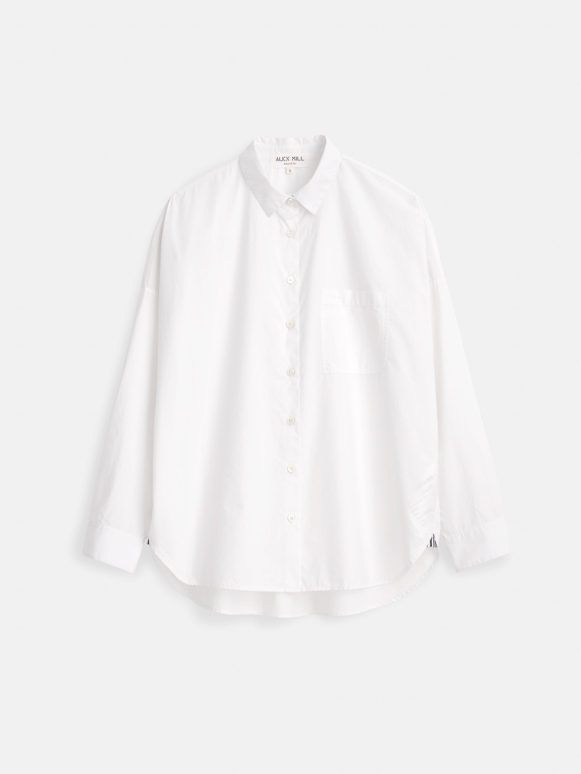 Alex Mill Jo Shirt in Cotton Poplin White