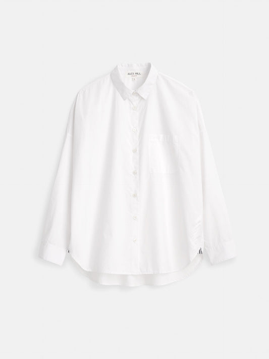 Alex Mill Jo Shirt in Cotton Poplin White