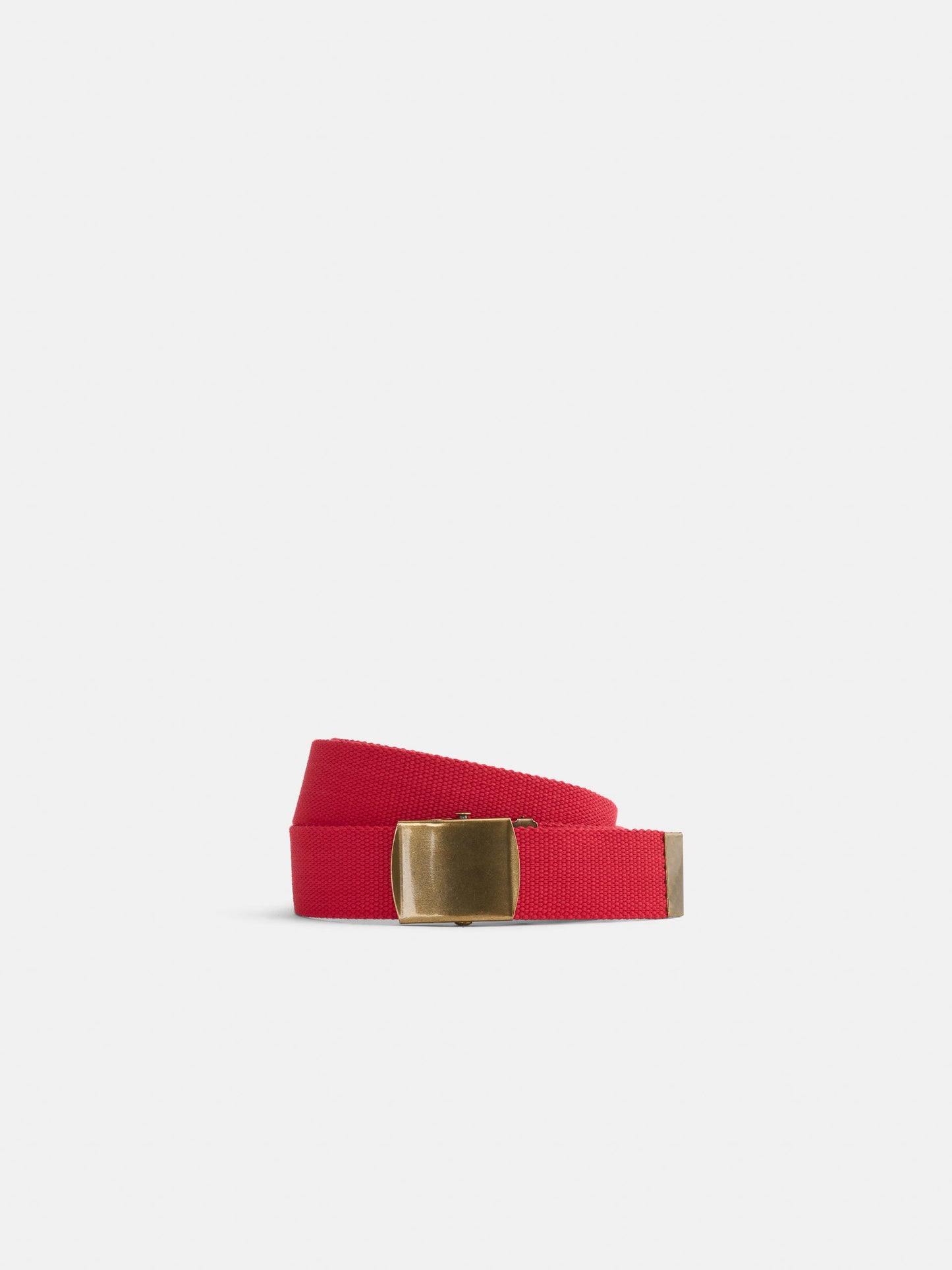 Alex Mill Solid Web Belt Red