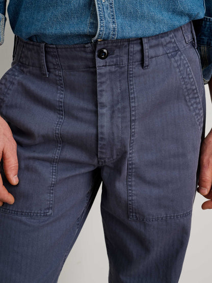 Alex Mill Field Pant in Herringbone Storm Blue