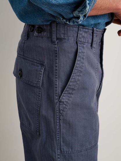 Alex Mill Field Pant in Herringbone Storm Blue
