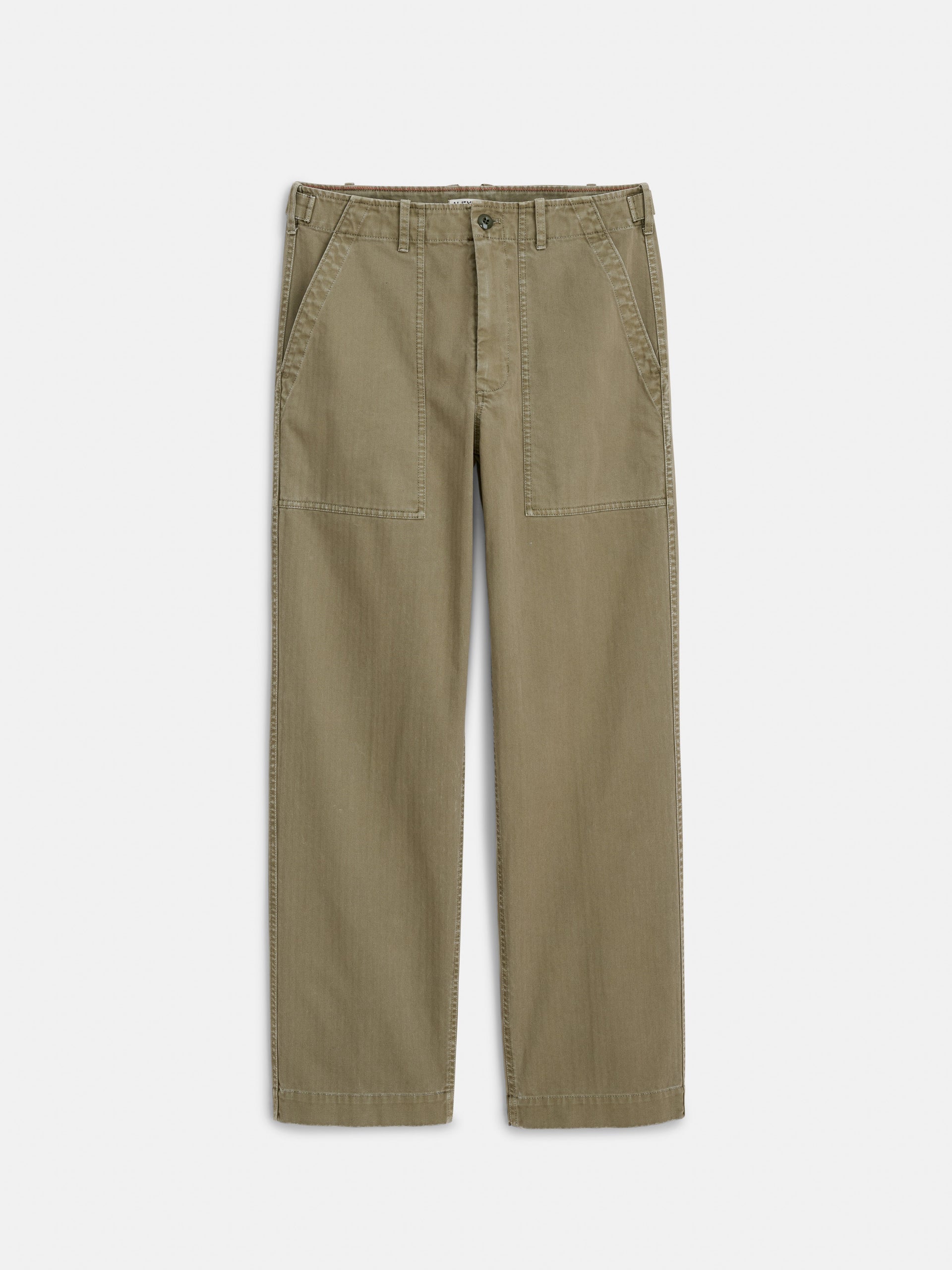 Alex Mill Field Pant in Herringbone Vintage Olive