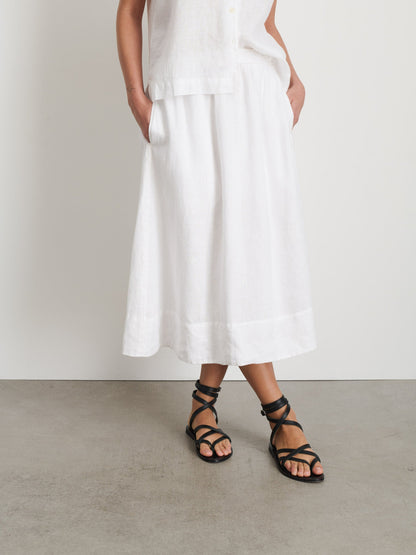 Alex Mill Maddie Skirt in Linen White