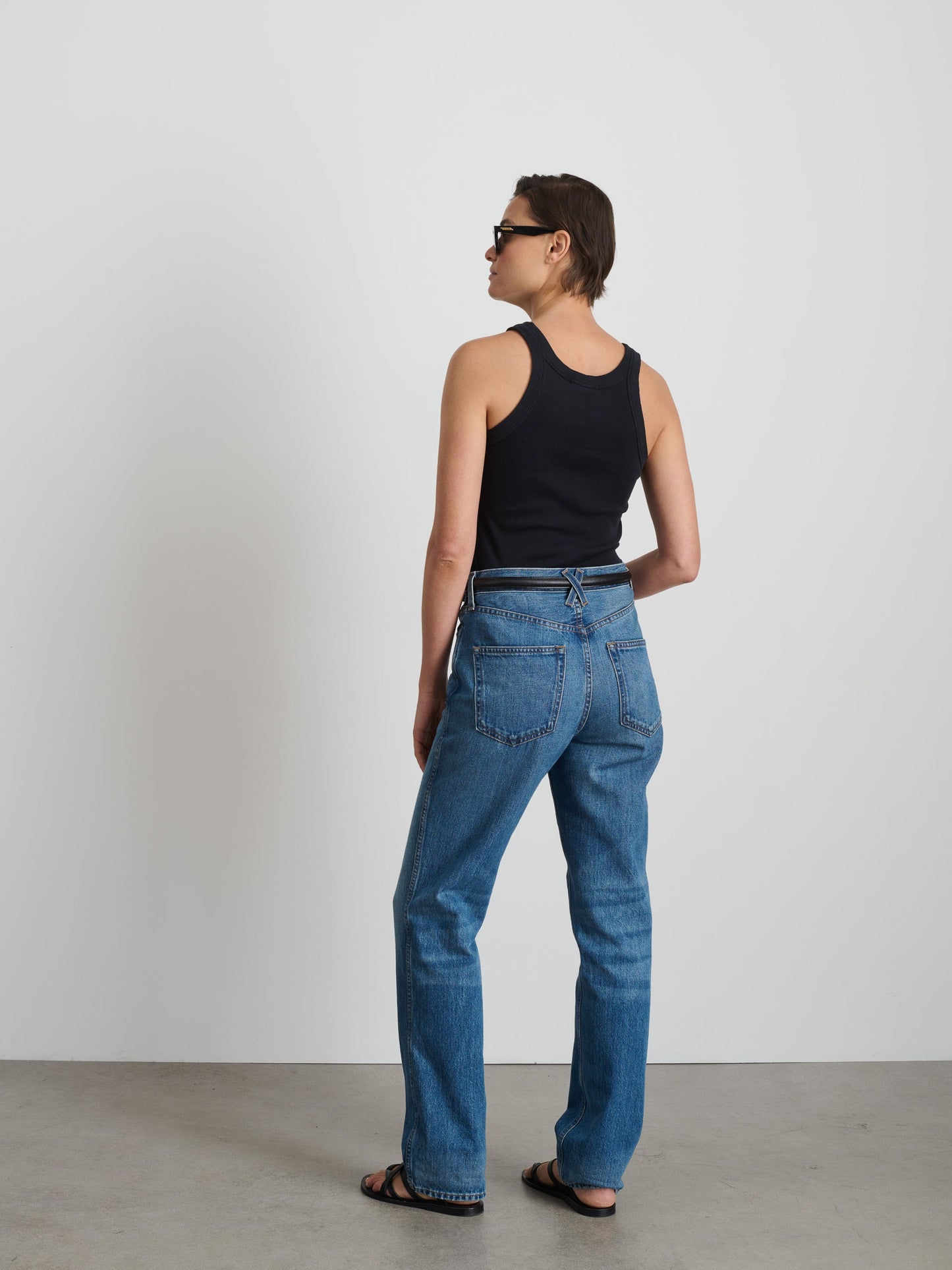 Alex Mill Everyday Rib Tank Black