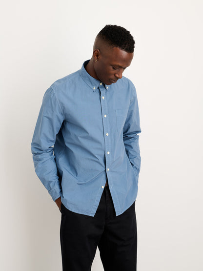 Alex Mill Mill Shirt in Cotton Poplin Faded Delft Blue