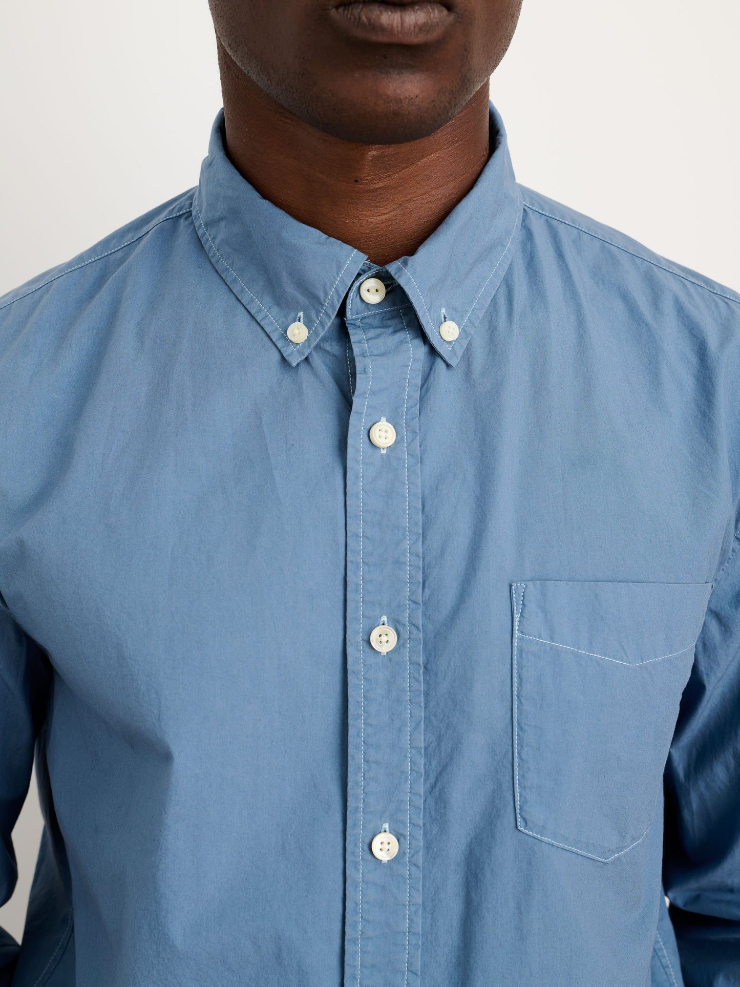 Alex Mill Mill Shirt in Cotton Poplin Faded Delft Blue