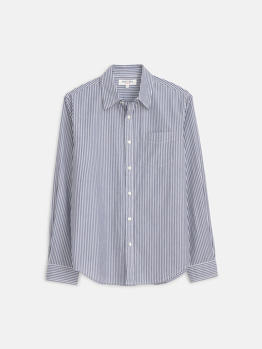 Alex Mill Mill Shirt in Striped Cotton Poplin Navy/White