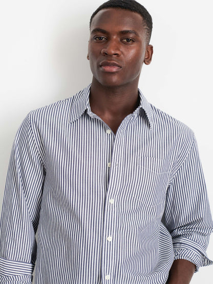 Alex Mill Mill Shirt in Striped Cotton Poplin Navy/White