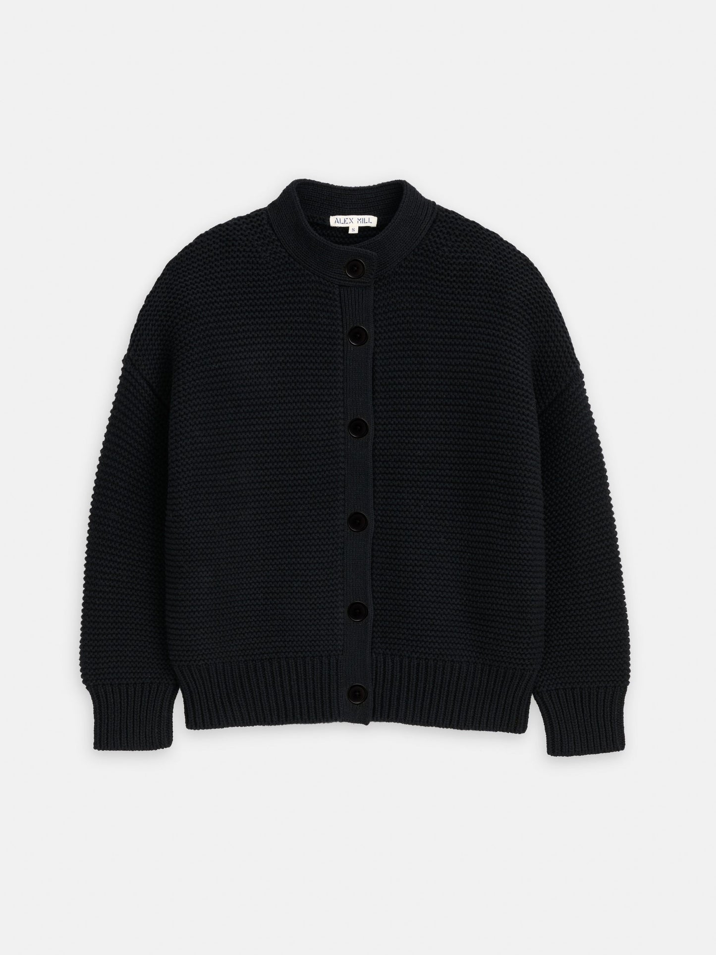 Alex Mill Nico Cardigan in Cotton Black