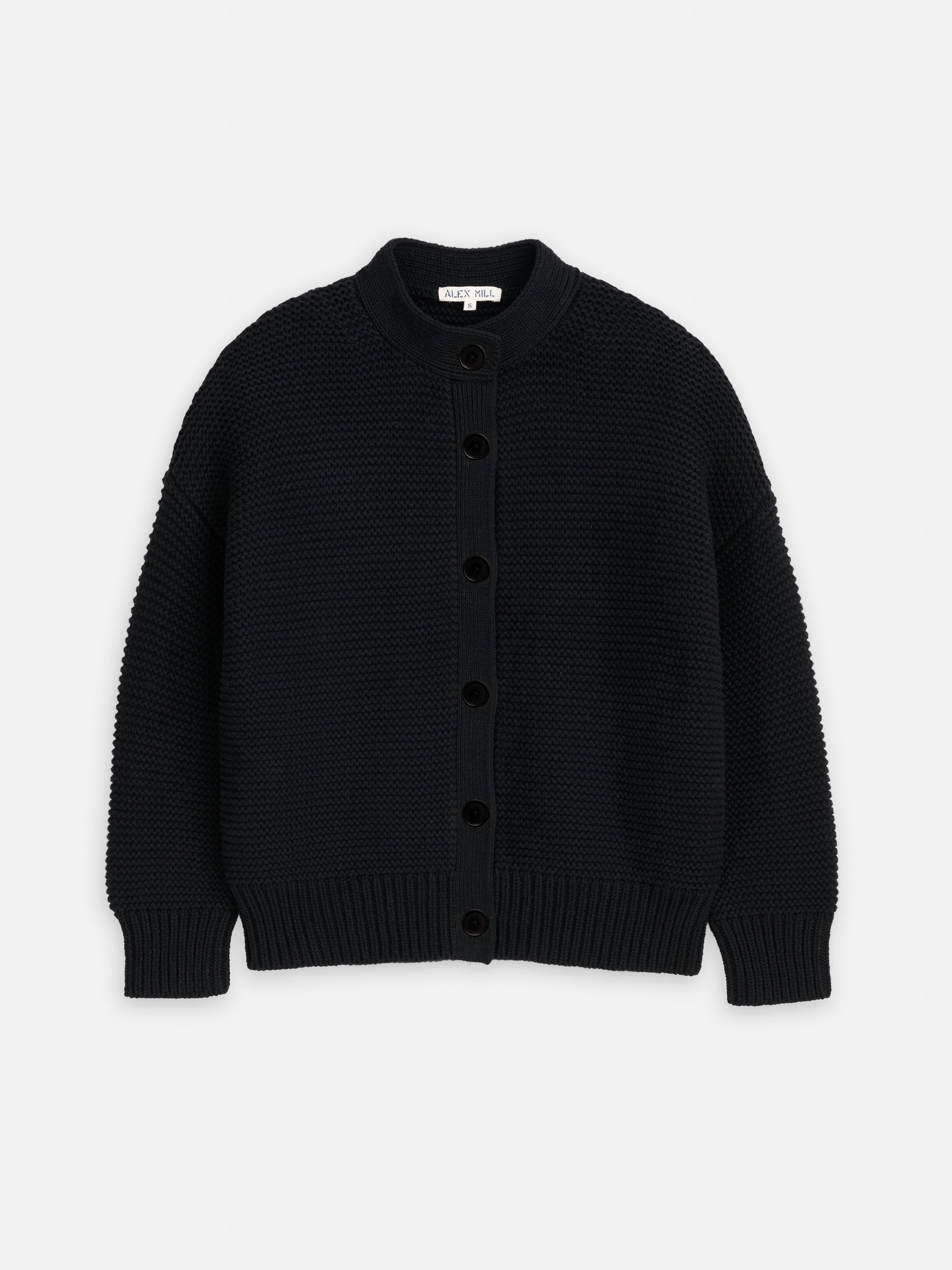 Alex Mill Nico Cardigan in Cotton Black