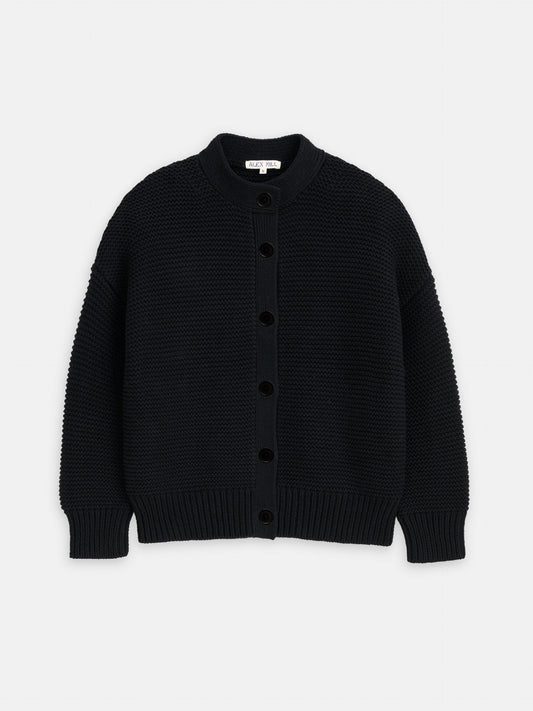Alex Mill Nico Cardigan in Cotton Black