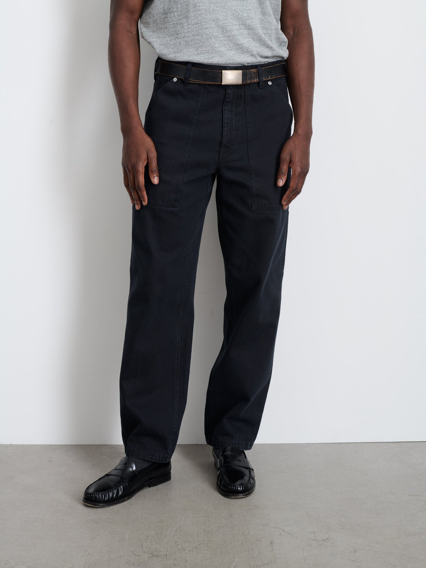 Alex Mill Painter Pant in Recycled Denim Washed Black