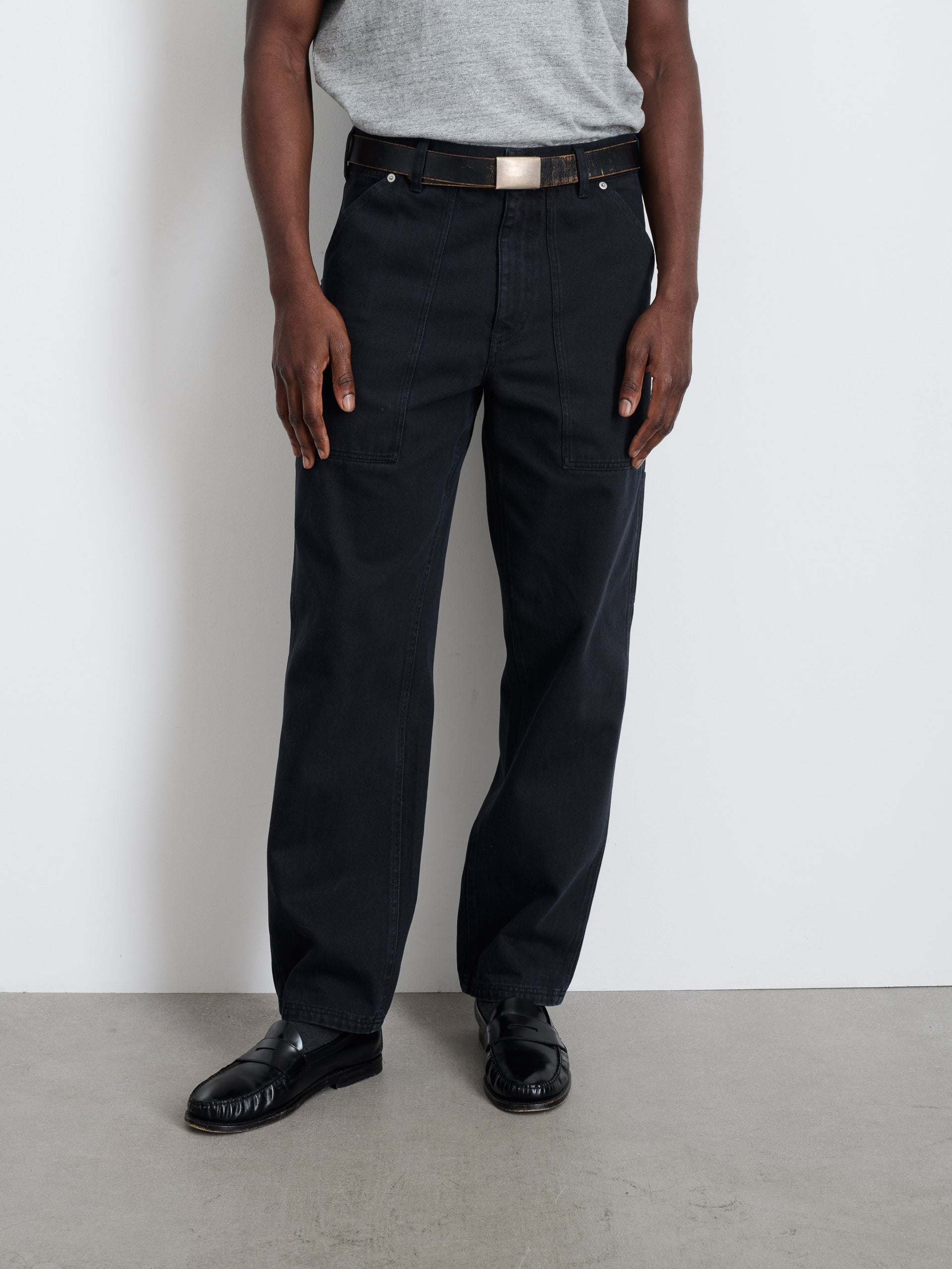 Alex Mill Painter Pant in Recycled Denim Washed Black