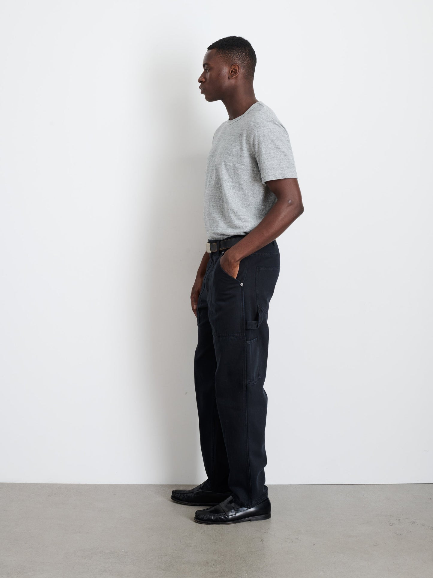 Alex Mill Painter Pant in Recycled Denim Washed Black