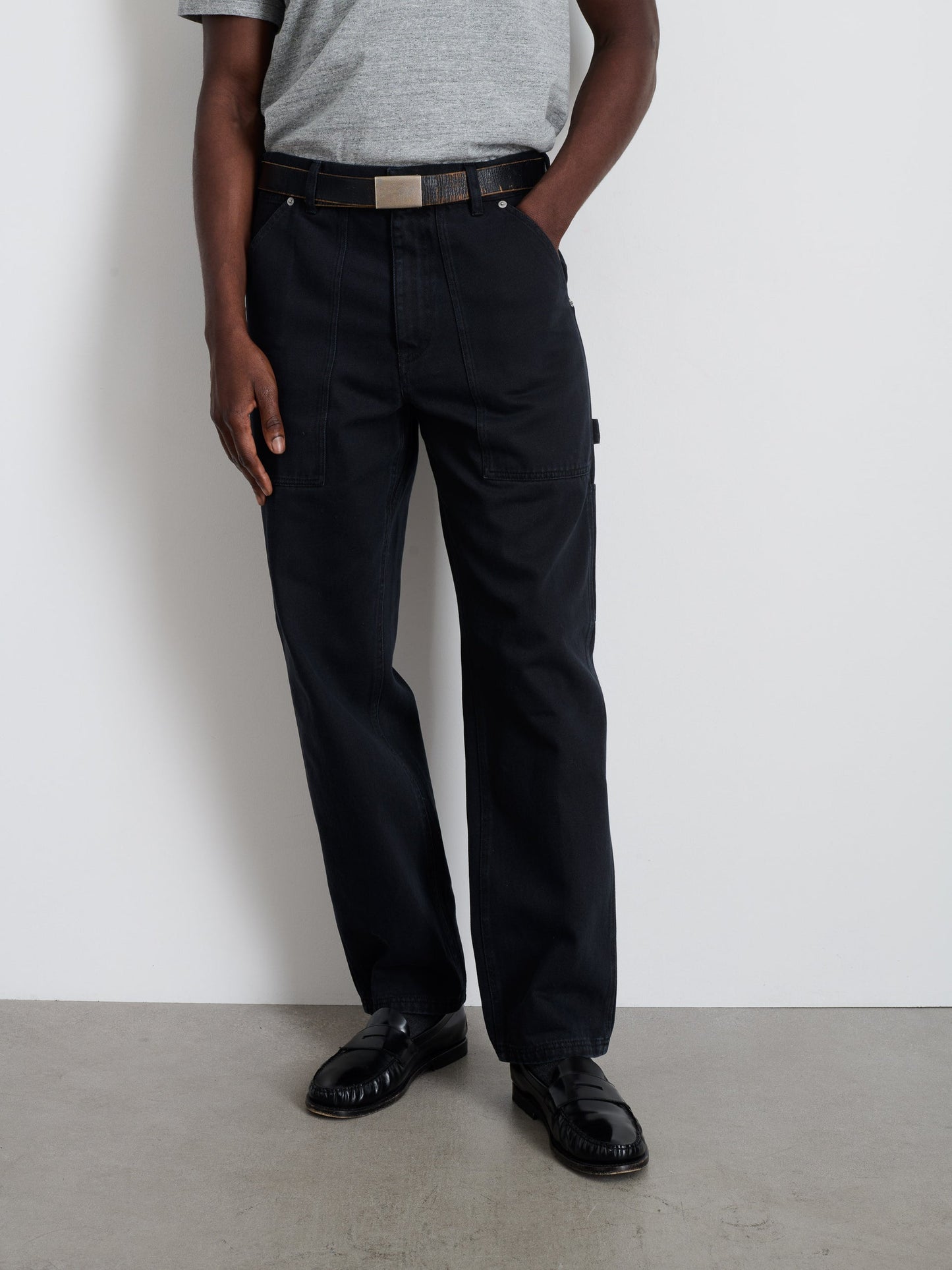 Alex Mill Painter Pant in Recycled Denim Washed Black