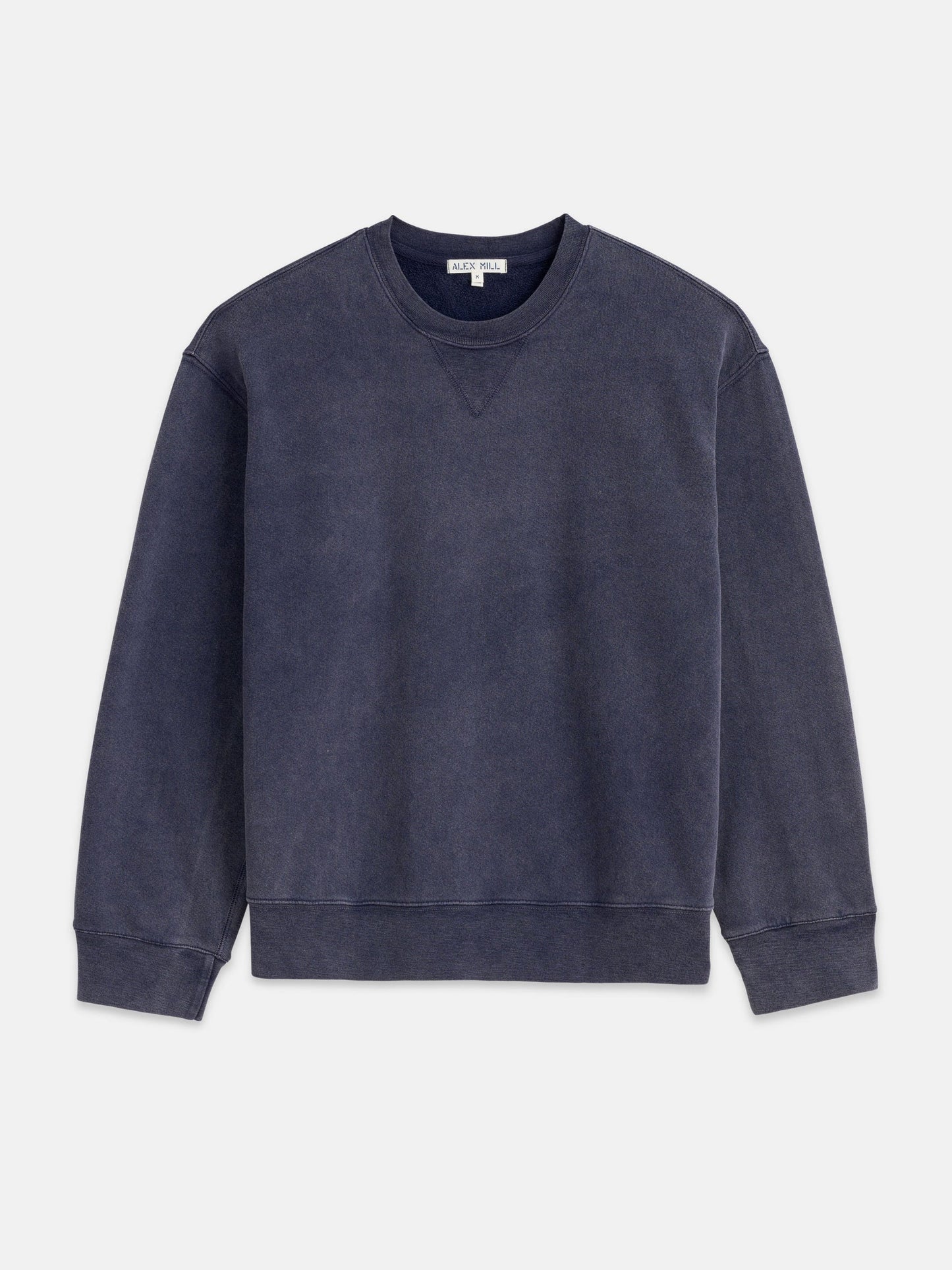 Alex Mill Marlon Sweatshirt in Lightweight Cotton Terry Dark Navy