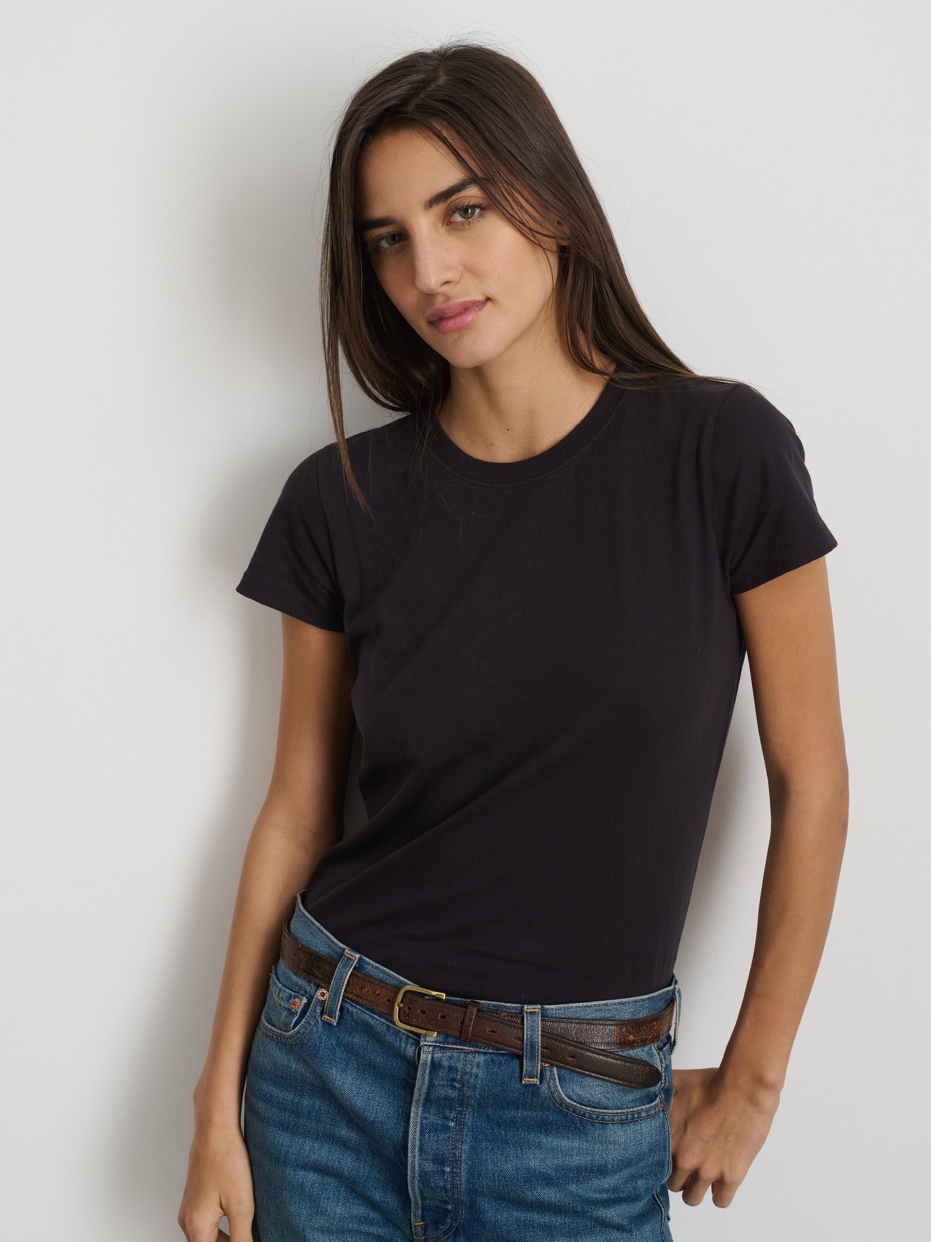 Alex Mill Prospect Tee in Cotton Jersey Black