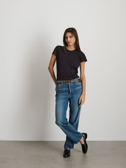 Alex Mill Prospect Tee in Cotton Jersey Black
