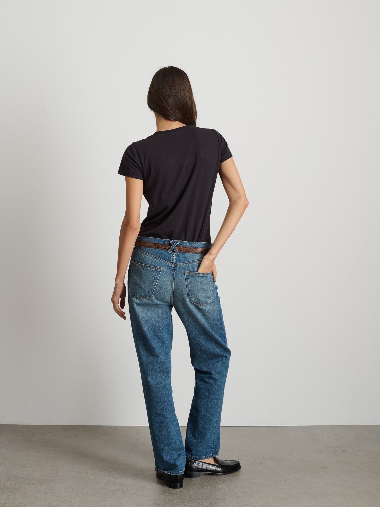 Alex Mill Prospect Tee in Cotton Jersey Black