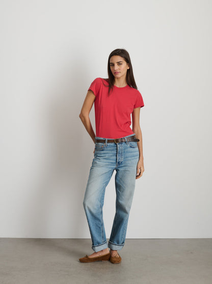 Alex Mill Prospect Tee in Cotton Jersey Cardinal