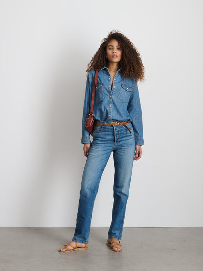 Alex Mill Santa Fe Shirt in Denim Santa Fe Medium Wash