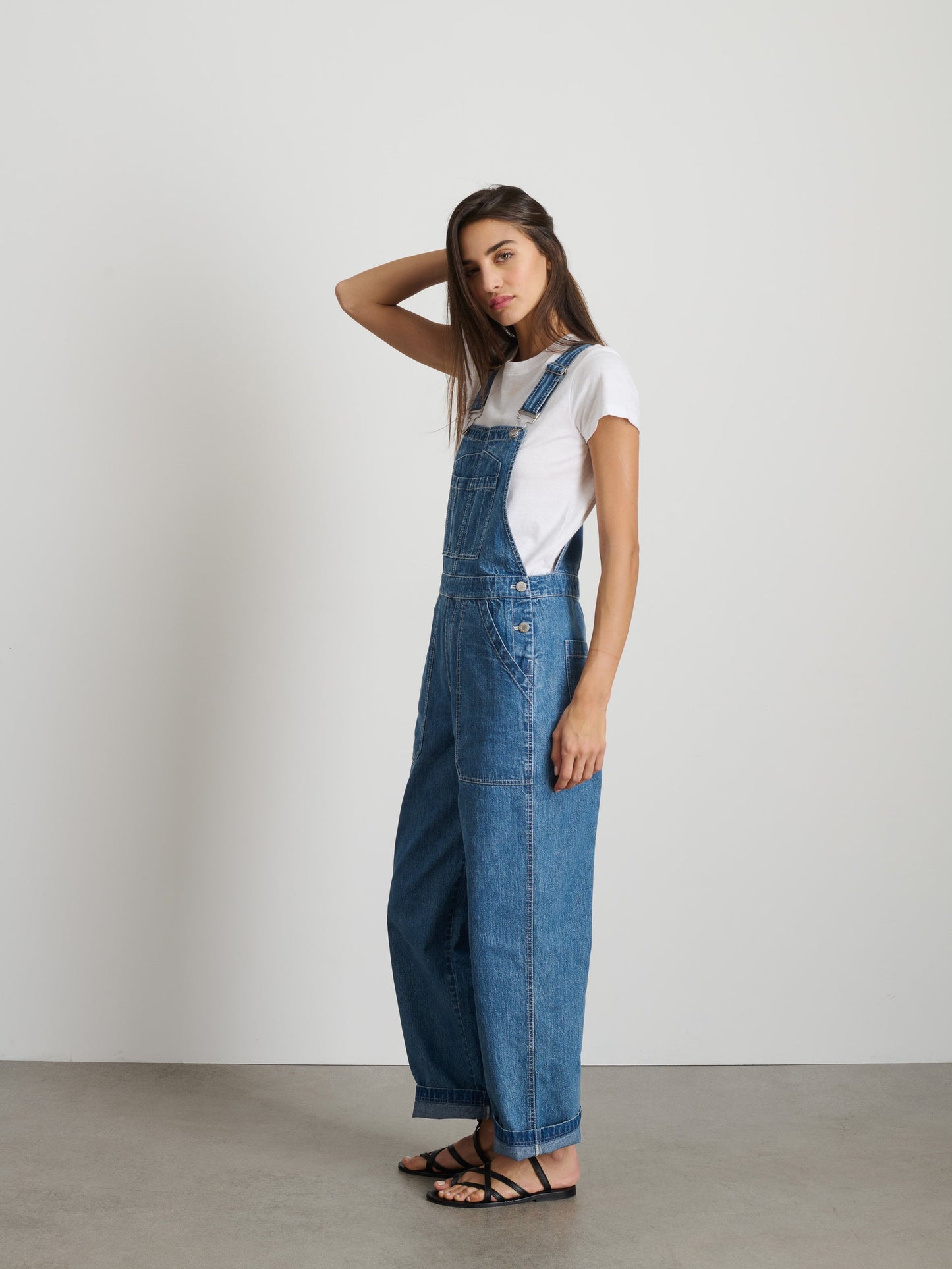 Alex Mill Lili Overall in Denim Paris Medium Wash