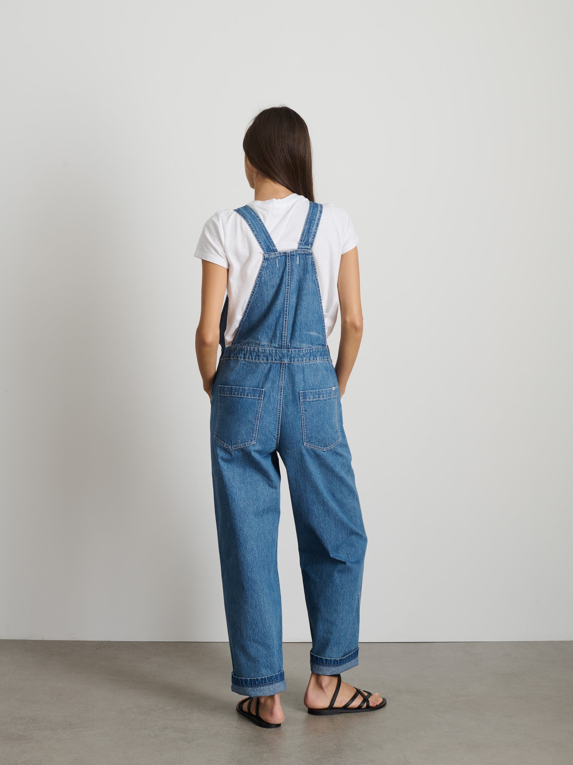 Alex Mill Lili Overall in Denim Paris Medium Wash
