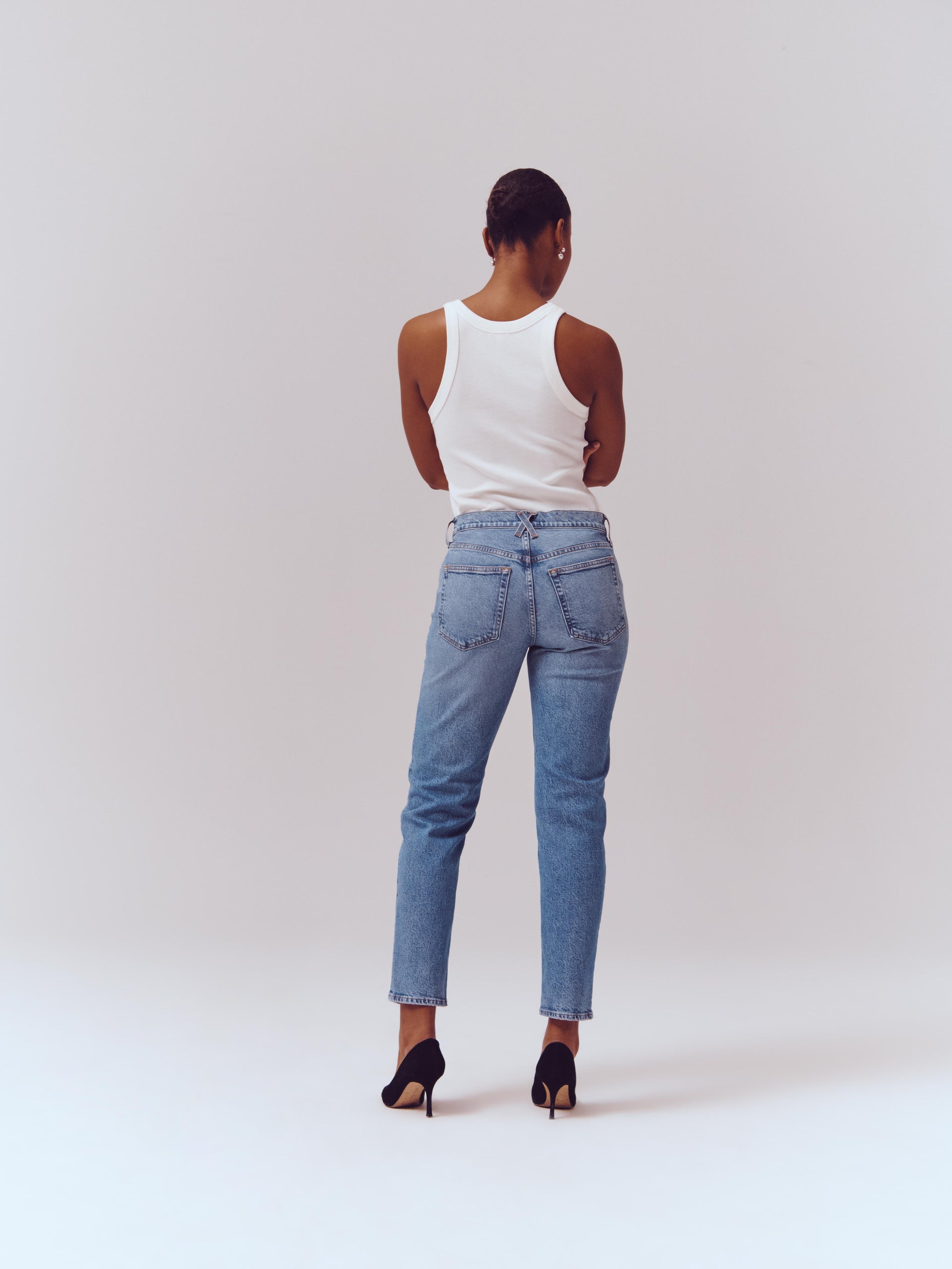 Alex Mill Amber Mid-Rise Slim Vintage Light Indigo