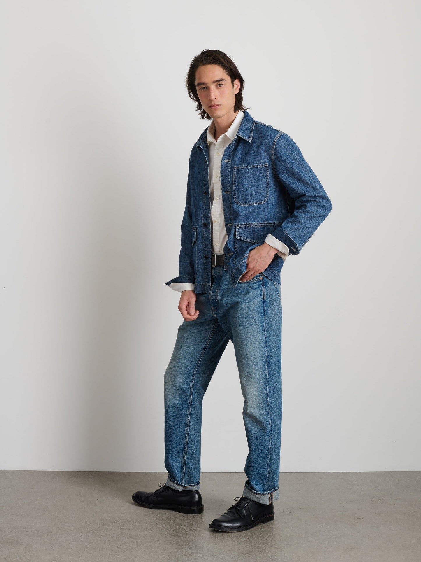 Alex Mill Shirt Jacket In Lightweight Denim