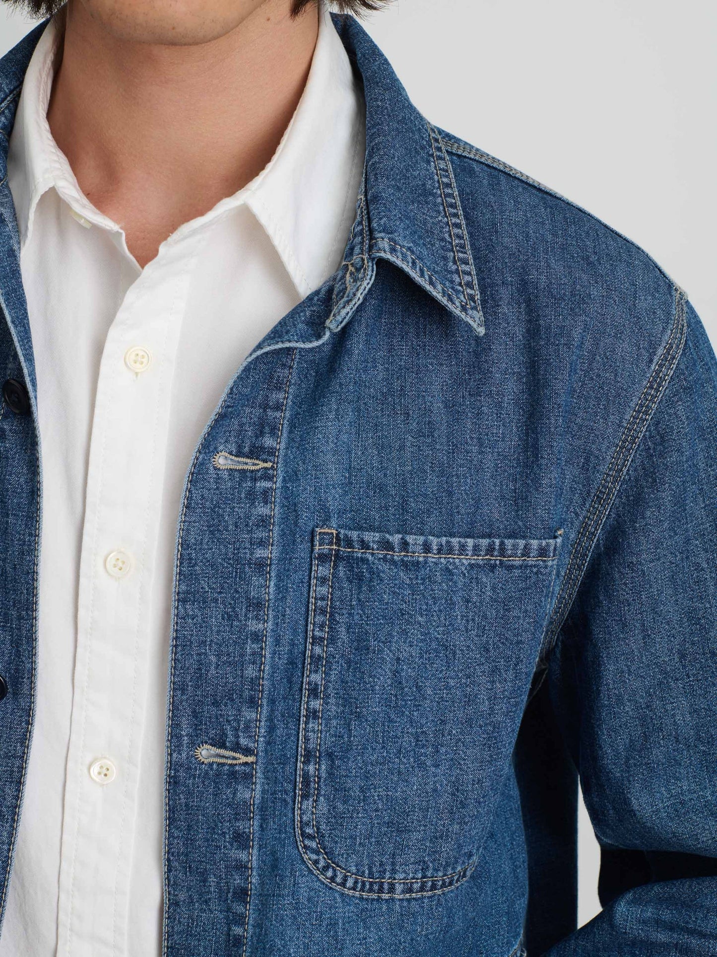 Alex Mill Shirt Jacket In Lightweight Denim