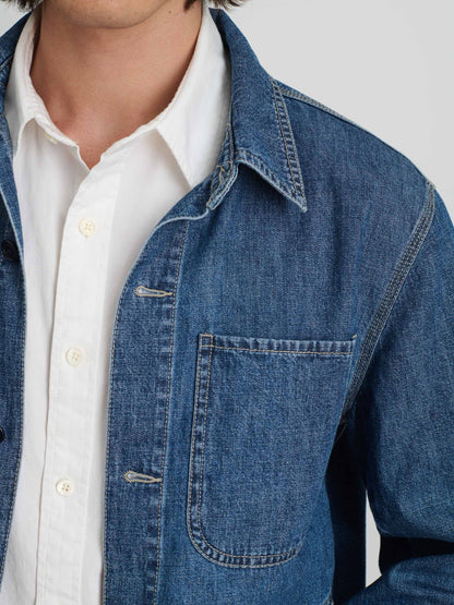 Alex Mill Shirt Jacket In Lightweight Denim