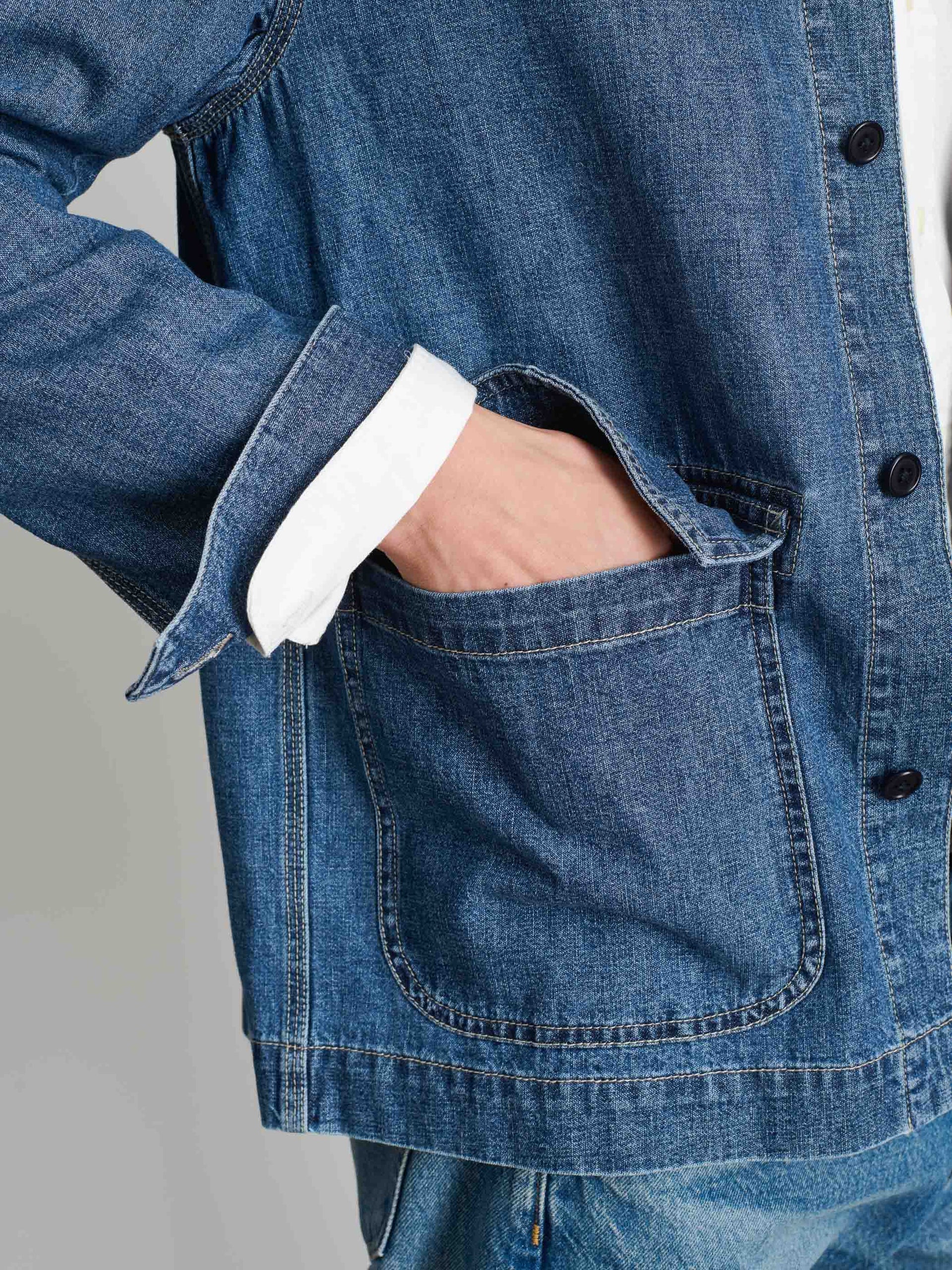 Alex Mill Shirt Jacket In Lightweight Denim