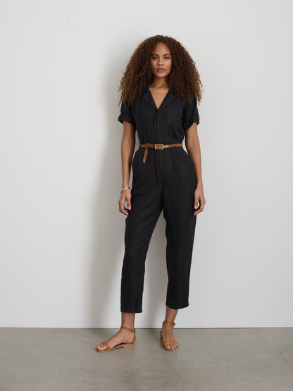Alex Mill Jumpsuit in Linen Black