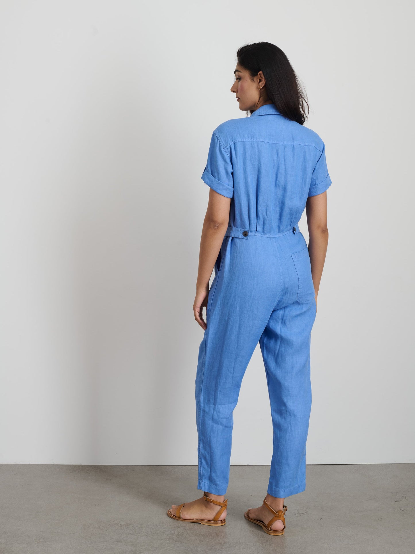Alex Mill Jumpsuit in Linen French Blue