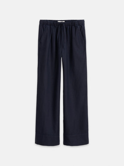 Alex Mill Riley Pant In Linen Dark Navy