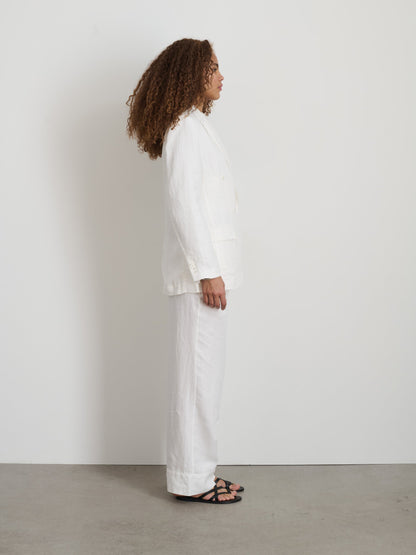 Alex Mill Riley Pant In Linen Off White