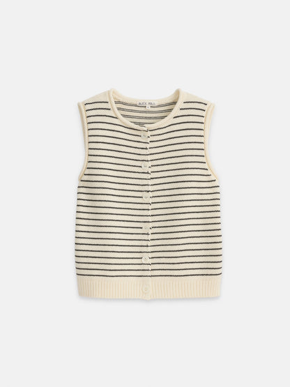 Alex Mill Bridget Striped Vest In Cotton