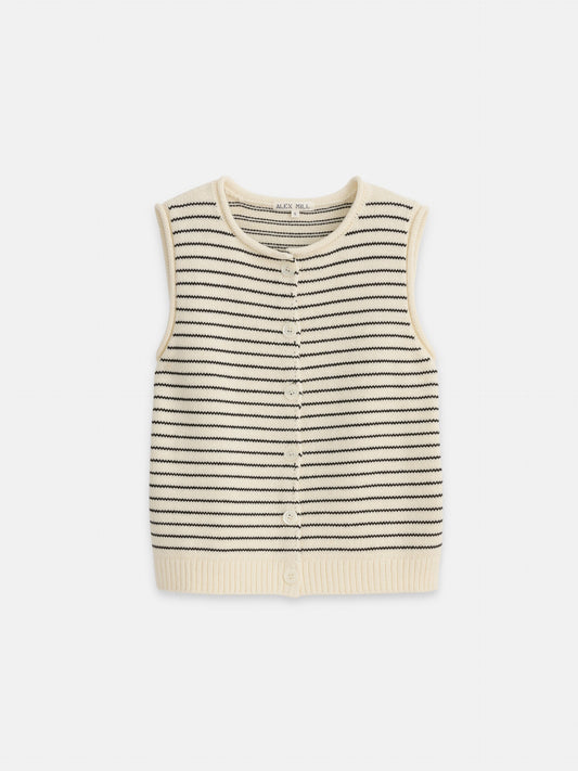 Alex Mill Bridget Striped Vest In Cotton
